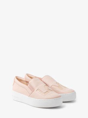 michael kors slip-on-sneaker trent aus leder mit love-schriftzug|Slip.